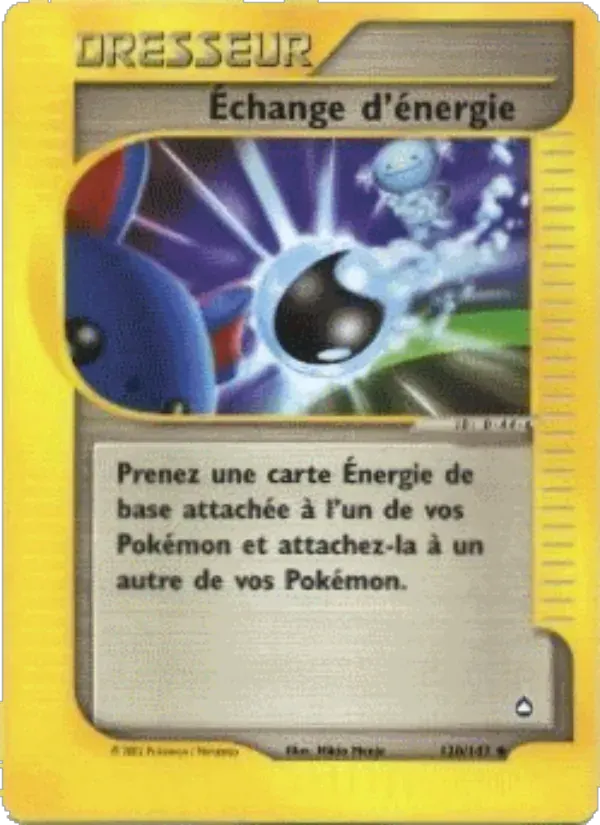 Échange d'énergie — Aquapolis 120 French Pokémon card
