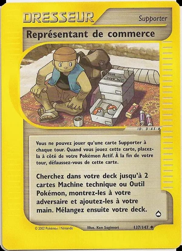 Représentant de commerce — Aquapolis 137 French Pokémon card