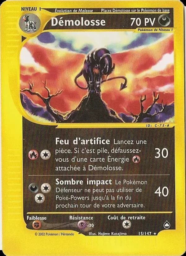 Démolosse — Aquapolis 15 French Pokémon card