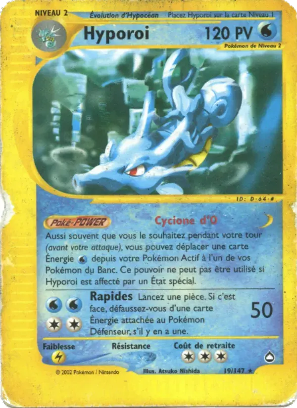 Hyporoi — Aquapolis 19 French Pokémon card