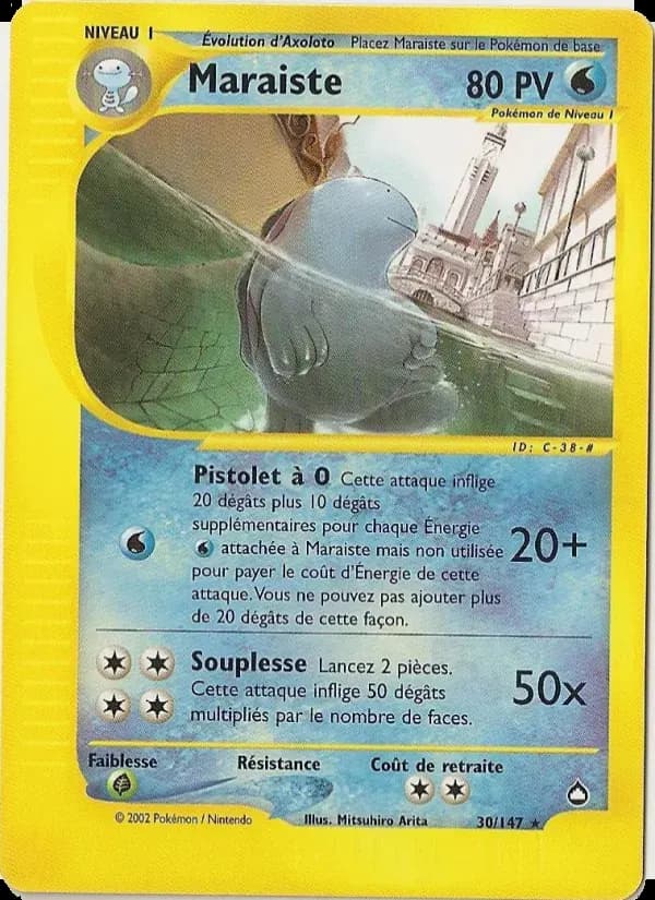 Maraiste — Aquapolis 30 French Pokémon card