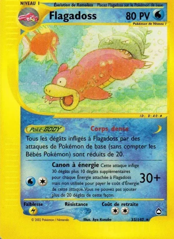 Flagadoss — Aquapolis 33 French Pokémon card