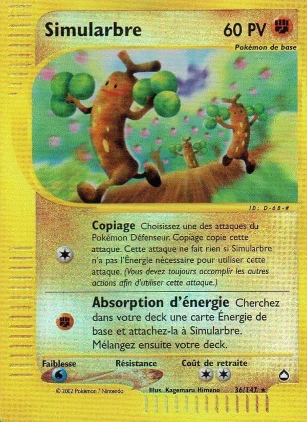 Simularbre — Aquapolis 36 French Pokémon card