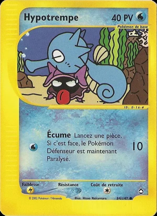Hypotrempe — Aquapolis 84 French Pokémon card