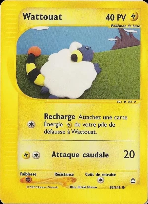 Wattouat — Aquapolis 93 French Pokémon card