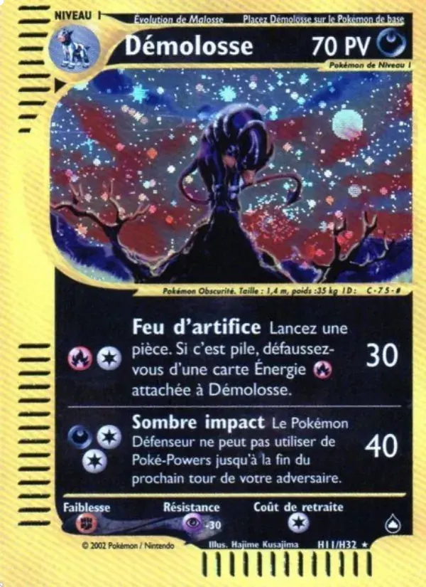 Démolosse — Aquapolis H11 French Pokémon card