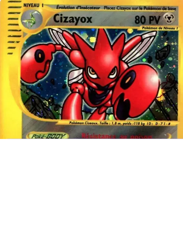 Cizayox — Aquapolis H21 French Pokémon card