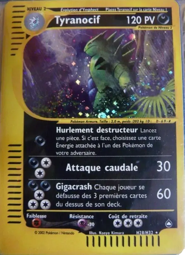 Tyranocif — Aquapolis H28 French Pokémon card