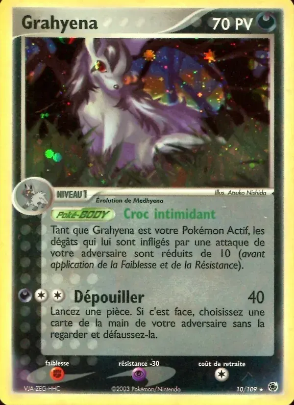Grahyèna — EX Rubis & Saphir 10 French Pokémon card