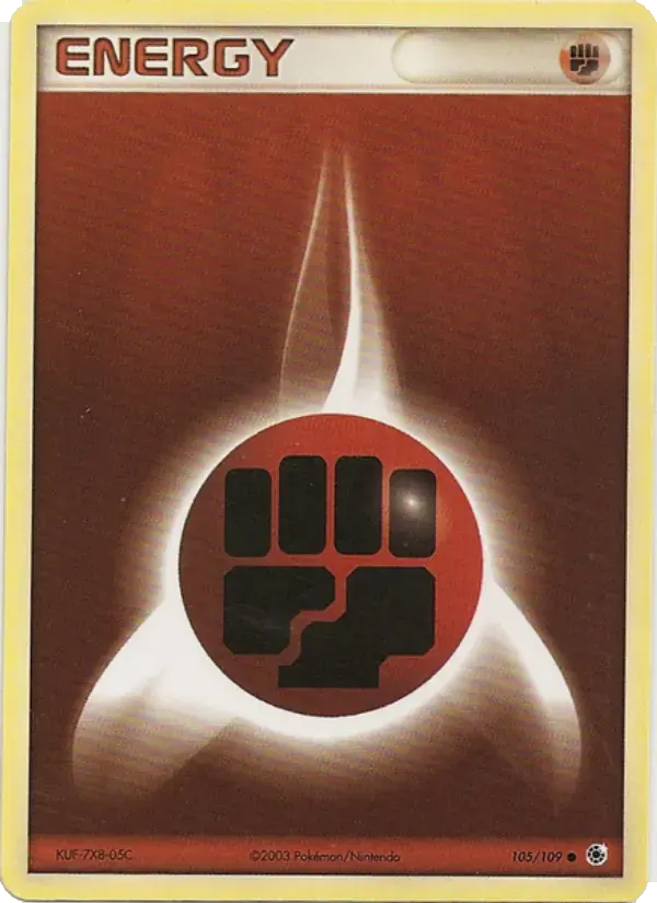 Énergie Combat — EX Rubis & Saphir 105 French Pokémon card