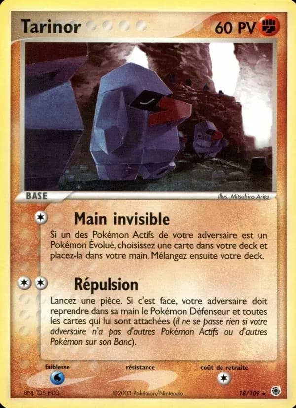 Tarinor — EX Rubis & Saphir 18 French Pokémon card