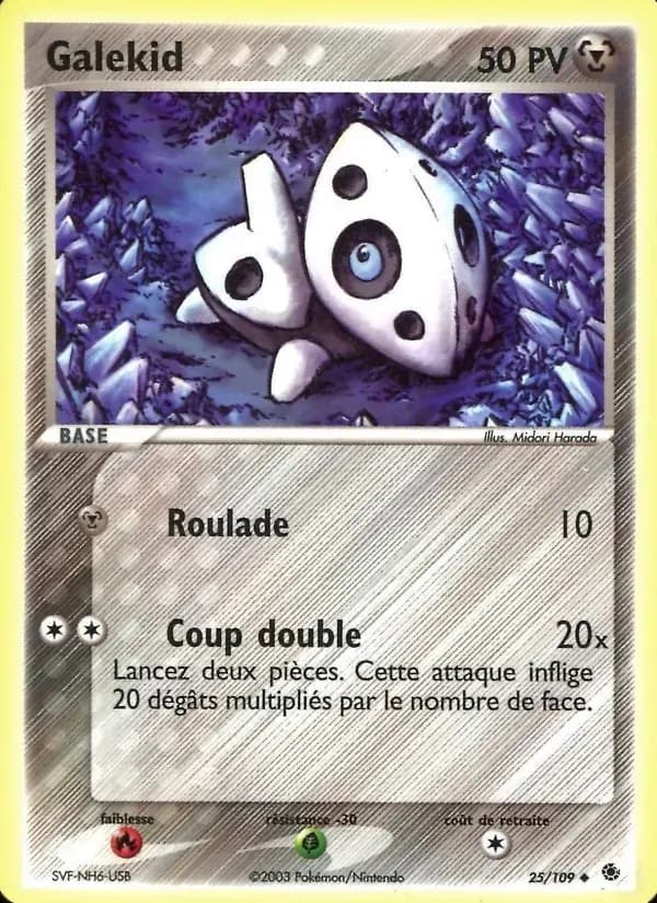 Galekid — EX Rubis & Saphir 25 French Pokémon card