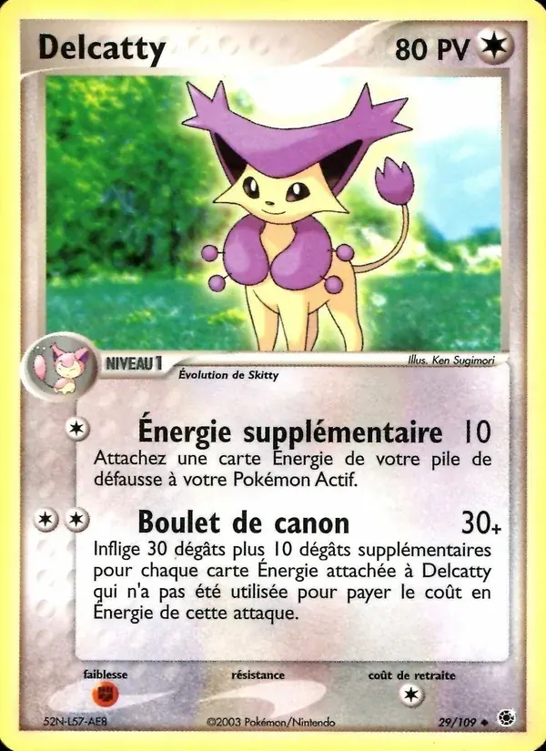 Delcatty — EX Rubis & Saphir 29 French Pokémon card