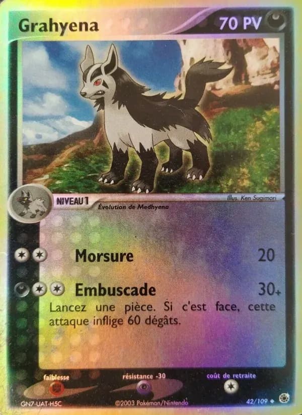 Grahyèna — EX Rubis & Saphir 42 French Pokémon card