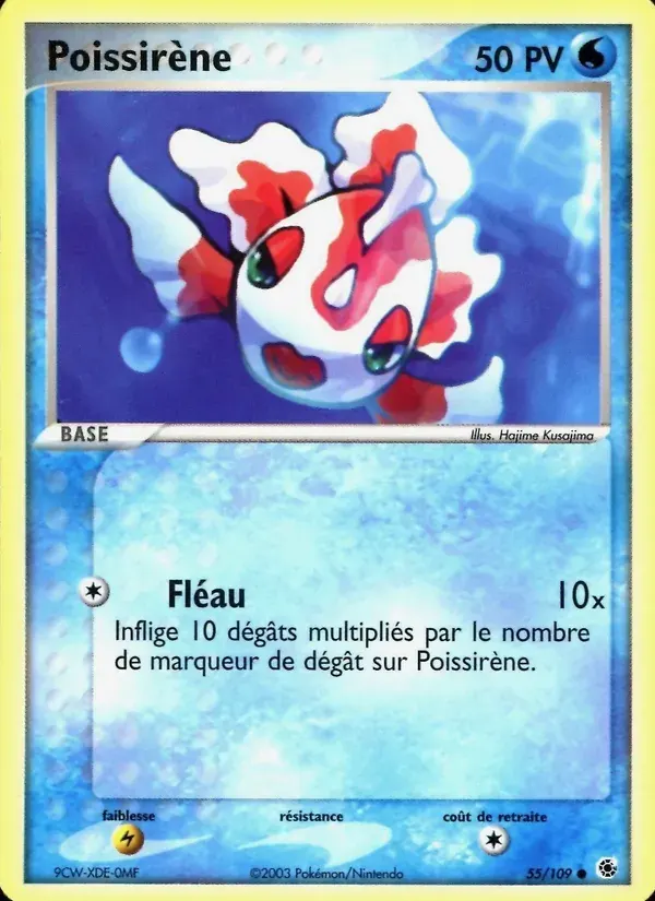 Poissirène — EX Rubis & Saphir 55 French Pokémon card