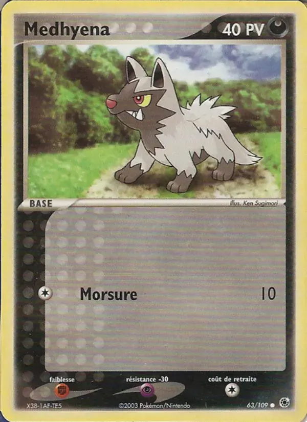 Medhyena — EX Rubis & Saphir 63 French Pokémon card