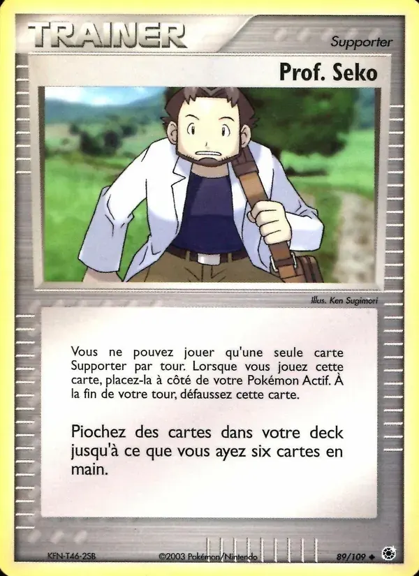 Prof. Seko — EX Rubis & Saphir 89 French Pokémon card