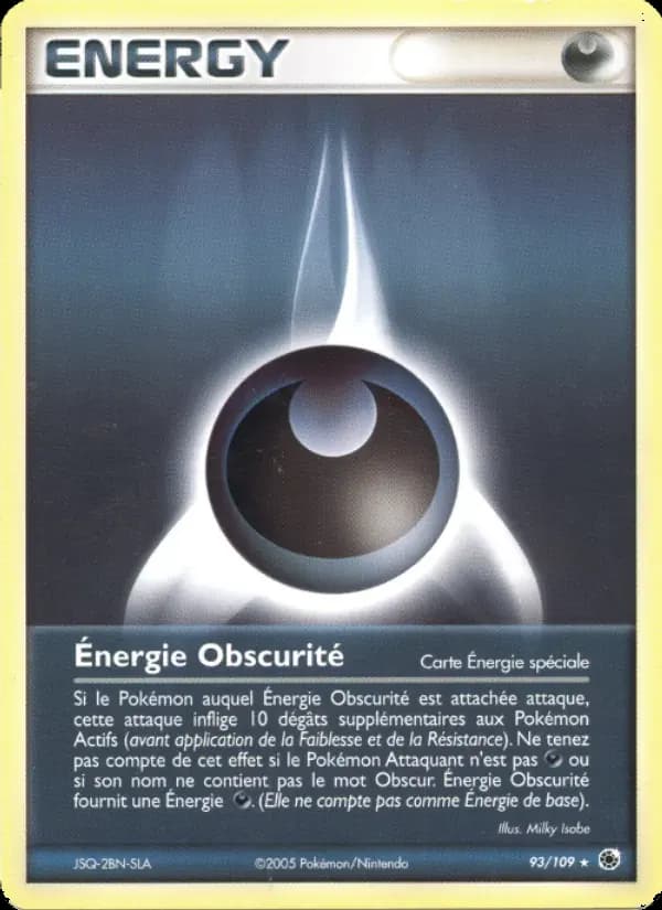 Énergie Obscurité — EX Rubis & Saphir 93 French Pokémon card