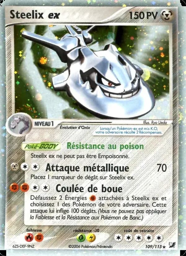 Steelix ex — EX Forces Cachées 109 French Pokémon card