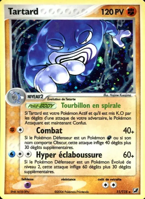 Tartard — EX Forces Cachées 11 French Pokémon card