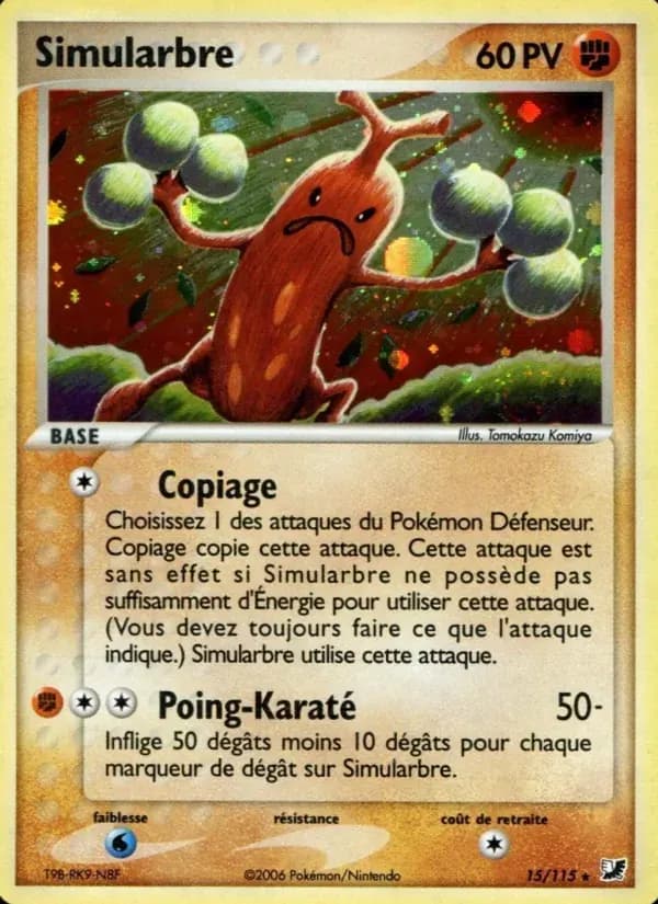 Simularbre — EX Forces Cachées 15 French Pokémon card
