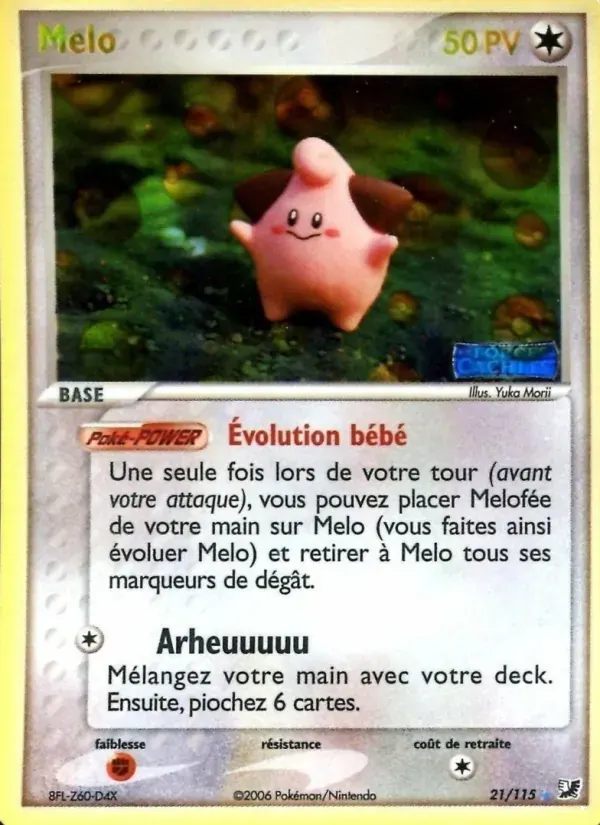 Mélo — EX Forces Cachées 21 French Pokémon card