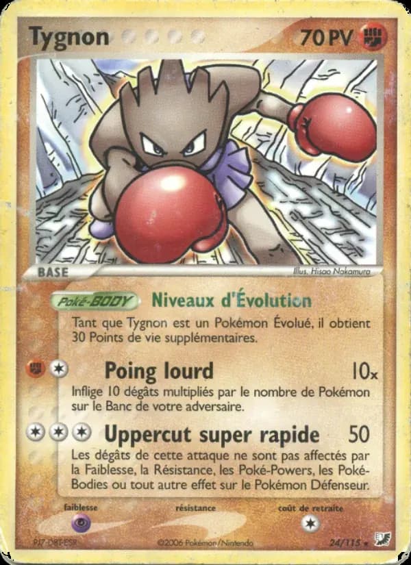 Tygnon — EX Forces Cachées 24 French Pokémon card