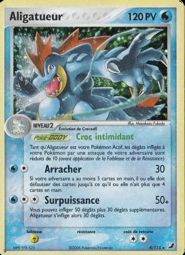 Aligatueur — EX Forces Cachées 4 French Pokémon card