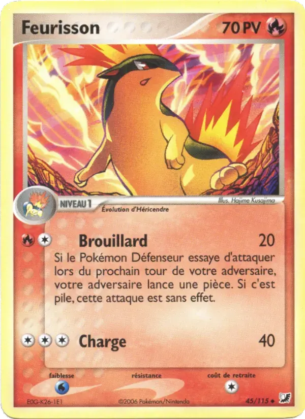 Feurisson — EX Forces Cachées 45 French Pokémon card