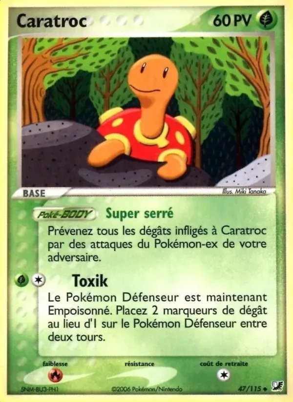 Caratroc — EX Forces Cachées 47 French Pokémon card