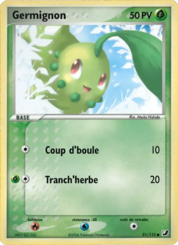 Germignon — EX Forces Cachées 51 French Pokémon card