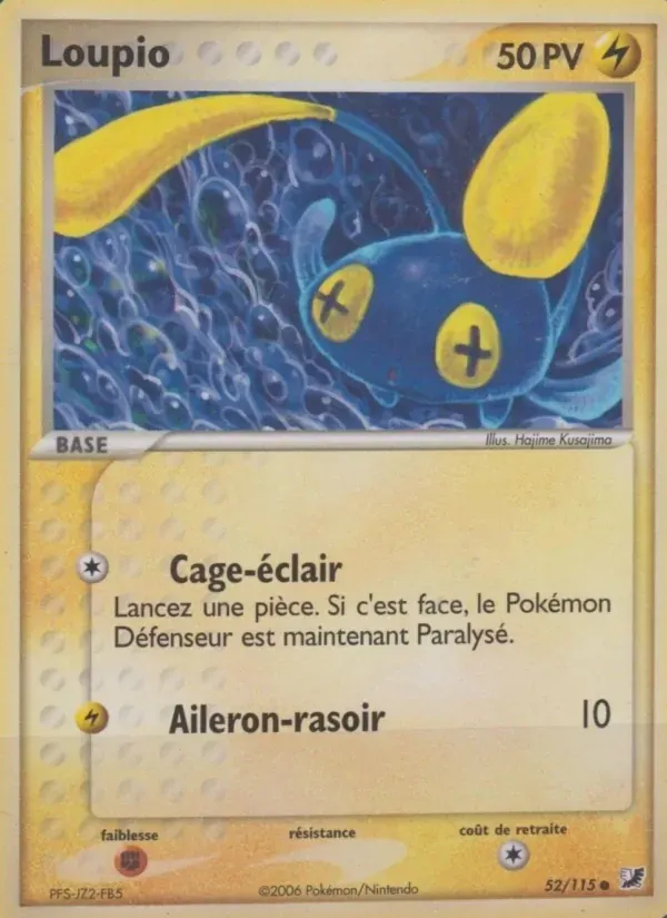 Loupio — EX Forces Cachées 52 French Pokémon card