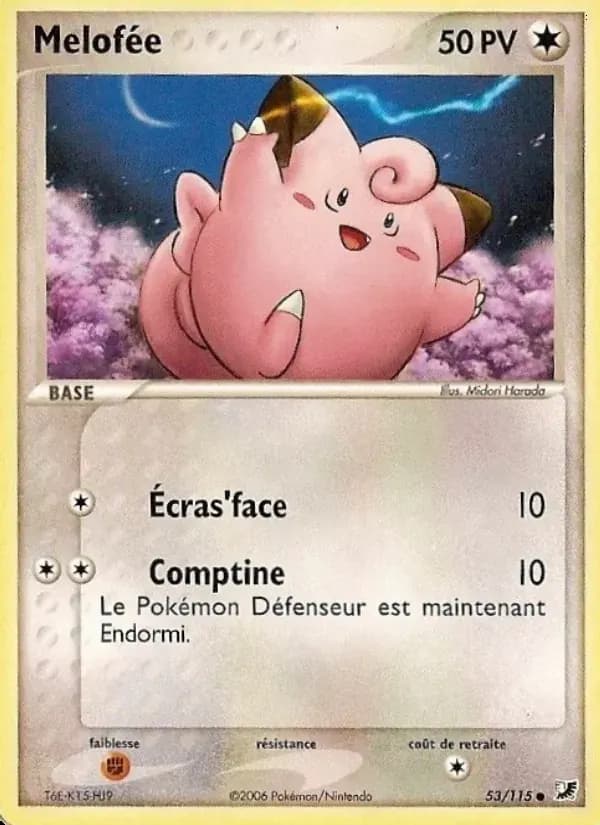 Mélofée — EX Forces Cachées 53 French Pokémon card