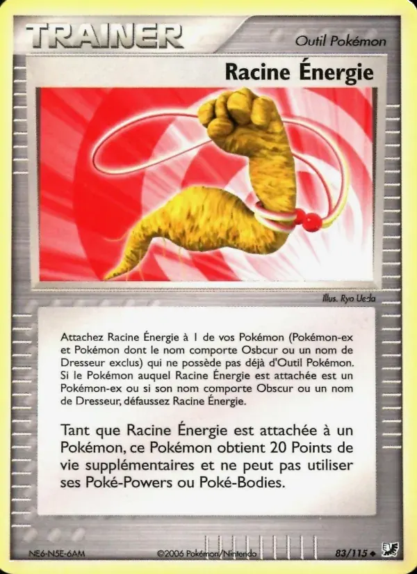 Racine Énergie — EX Forces Cachées 83 French Pokémon card