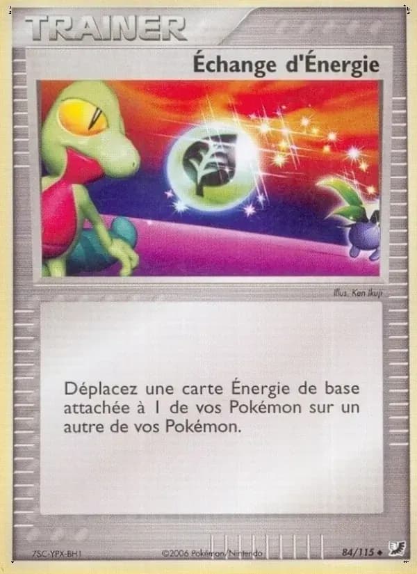 Échange d'Énergie — EX Forces Cachées 84 French Pokémon card