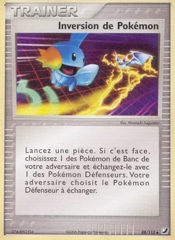 Inversion de Pokémon — EX Forces Cachées 88 French Pokémon card