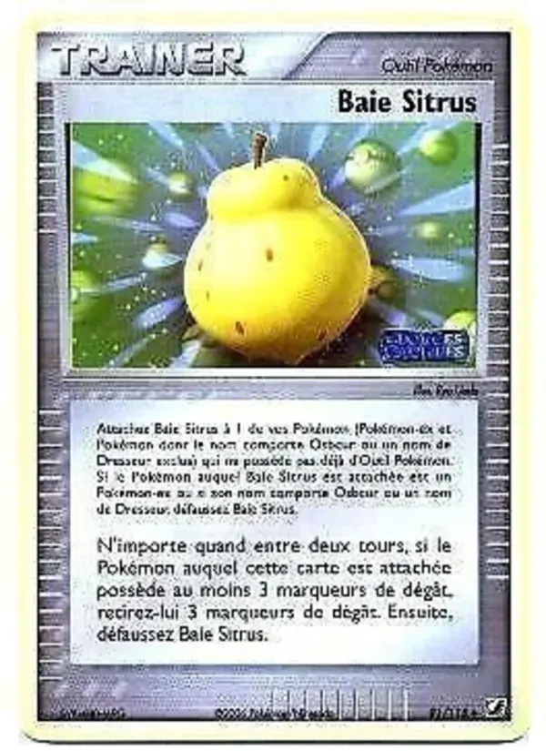 Baie Sitrus — EX Forces Cachées 91 French Pokémon card