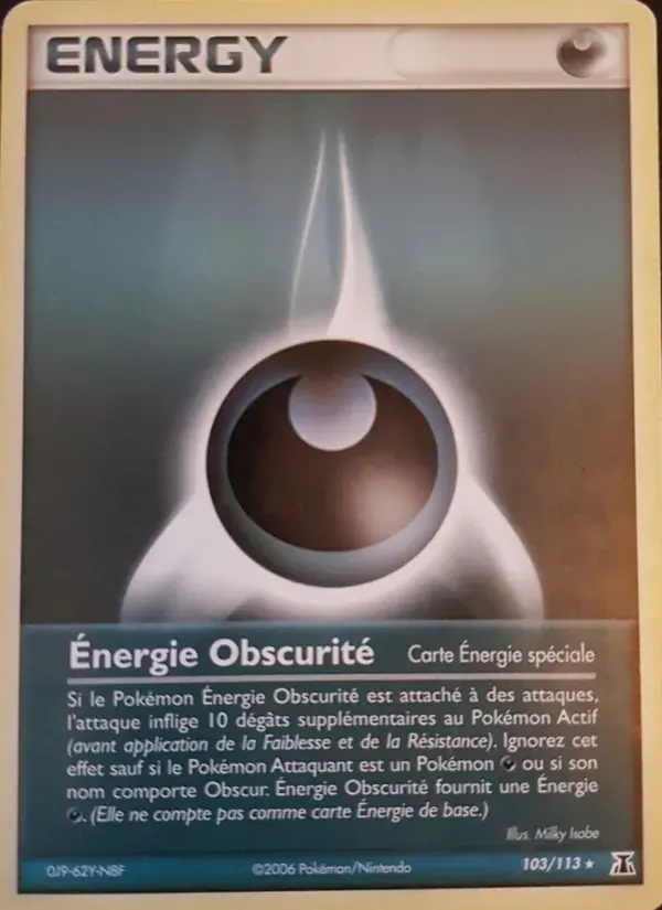 Énergie Obscurité — EX Espèces Delta 103 French Pokémon card
