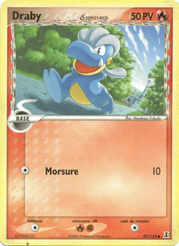 Draby δ — EX Espèces Delta 57 French Pokémon card