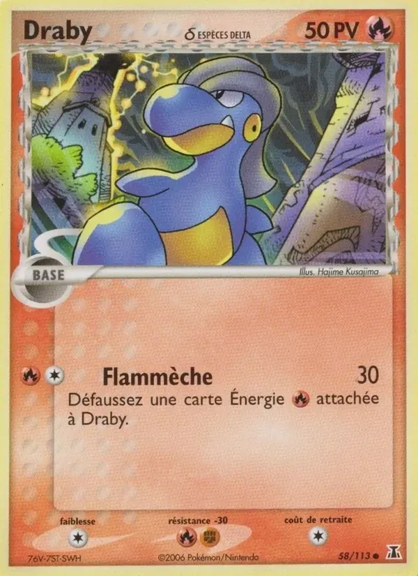 Draby δ — EX Espèces Delta 58 French Pokémon card