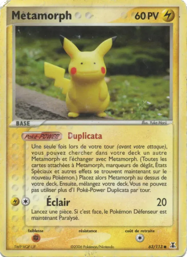 Métamorph — EX Espèces Delta 63 French Pokémon card