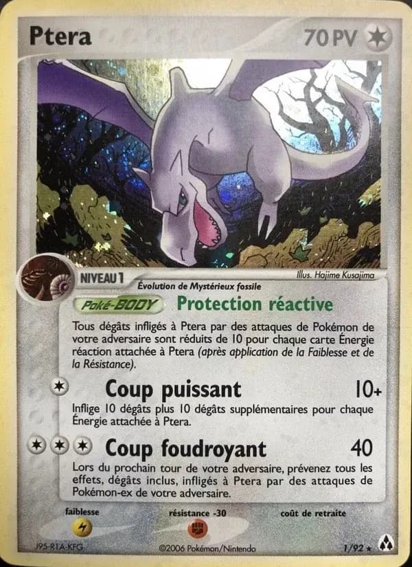 Ptéra — EX Créateurs de légendes 1 French Pokémon card