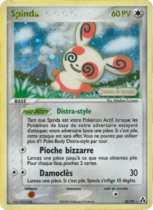 Spinda — EX Créateurs de légendes 26 French Pokémon card