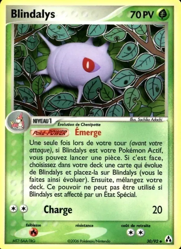 Blindalys — EX Créateurs de légendes 30 French Pokémon card