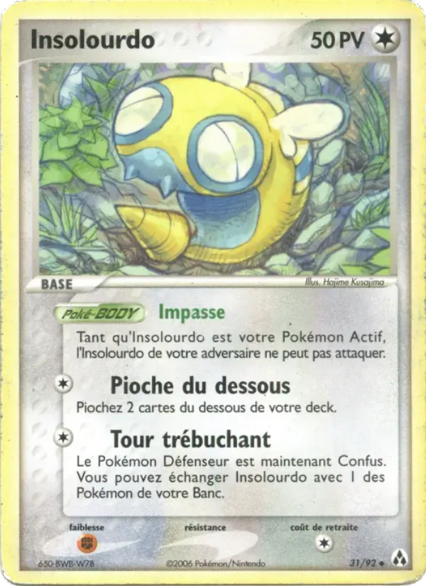 Insolourdo — EX Créateurs de légendes 31 French Pokémon card
