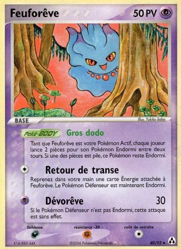 Feuforêve — EX Créateurs de légendes 40 French Pokémon card