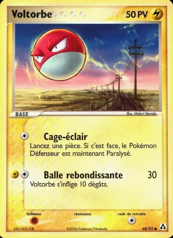 Voltorbe — EX Créateurs de légendes 68 French Pokémon card