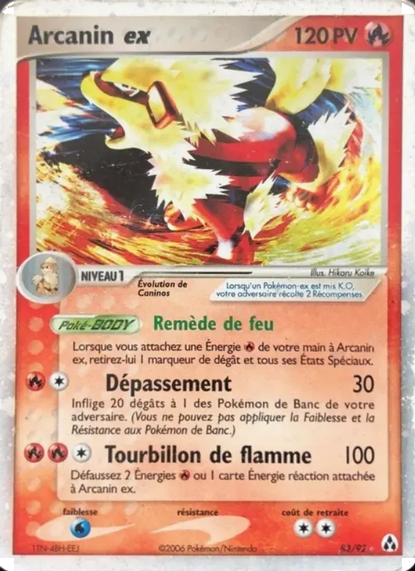 Arcanin ex — EX Créateurs de légendes 83 French Pokémon card