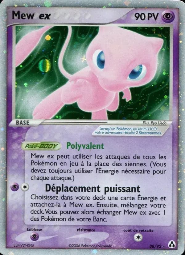 Mew ex — EX Créateurs de légendes 88 French Pokémon card