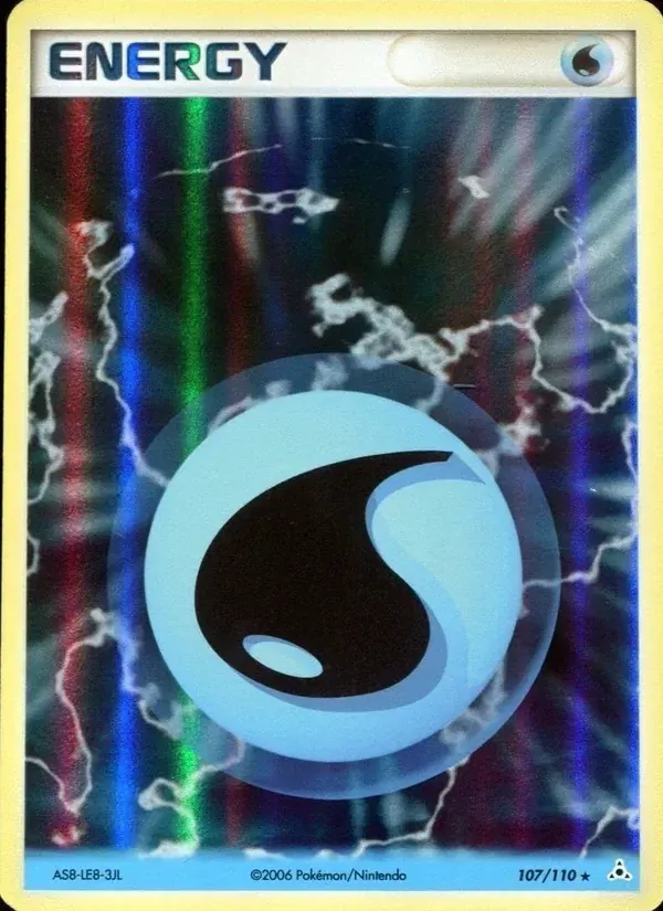 Énergie Eau — EX Fantômes Holon 107 French Pokémon card